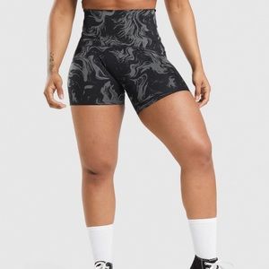 Black gray gym shark GS power high waisted shorts. Sizes XXL and XL